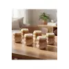 Bardak; 6lı Bubble Cam, Beyaz