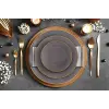 Basic Yemek Tabağı 6 Lı Set Gri - 20cm