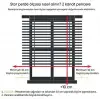 BBB Keten Kumaş Çift Mekanizmalı Tül Stor Perde Ekru Renk TSK3002 140x200
