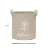 Bej Believe Baskılı Sepet //20x20