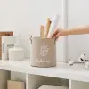 Bej Believe Baskılı Sepet //20x20