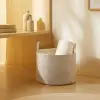 Bej Kırçıllı Pamuklu Halat Sepet 35 x 27 cm