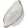 Bej Porselen Mini Tabak, 8 cm