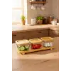 Bernardo Lunaya 3Lü Bambu Standlı Kahvaltılık Küçük Boy