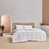 Beyaz Çift Kişilik Düz Polyester Yorgan