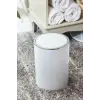 Beyaz Çöp Kovası, 5 L, İnca Model