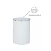 Beyaz Çöp Kovası, 5 L, İnca Model