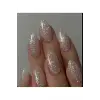 Beyaz Glitter Oje Tasarımı