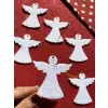 Beyaz Melek Keçe Yılbaşı Ağacı Süs Seti