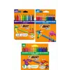 Bic 12 li kuru- pastel- keçeli 3lü Boya Kalemi seti