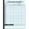 Bill Payment Organizer: Simple monthly bill payment organizer size 8.5 x 11