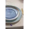 Bıtz Kusintha Cam Tabak Mavi Çap:18 Cm
