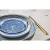 Bıtz Kusintha Cam Tabak Mavi Çap:18 Cm