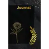 Black and Gold Rose Journal