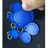 Blue 100pcs/pack Rfıd 13.56Mhz IC Keyfob Token Key Ring For Access Control Compatible with Mıfare Classic 1K Card