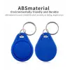 Blue 100pcs/pack Rfıd 13.56Mhz IC Keyfob Token Key Ring For Access Control Compatible with Mıfare Classic 1K Card