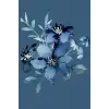 Blue journal flower