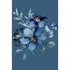 Blue journal flower