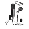 BM800 Condenser Stüdyo Mikrofonu, Mini Tripod ve 7.1 Ses Kartı