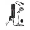 BM800 Condenser Stüdyo Mikrofonu, Mini Tripod ve 7.1 Ses Kartı