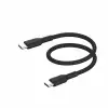 BoostCharge (0.5ft) Braided USB-C to USB-C Cable for iPhone 16, iPhone 16 Pro, iPhone 16 Pro Max, iPhone 16 Plus, iPhone 15, Galaxy S24, S23, Note10, Pixel 9, Pixel 8, iPad Pro & More - Black