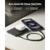 BoostCharge 5000 mAh İnce Manyetik USB-C Power Bank, Siyah