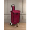 Bordo pazar arabası, silikon tekerlekli