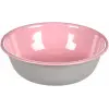 Boyalı Çelik Mama Kabı, Gri-Pembe, 450 Ml
