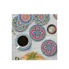 Brd-009 ahşap bardak altlığı seti, 6lı