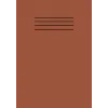 Brown A5 School Exercise Book Lined Paper Workbook Supplies 101 Pages with Margin Line: For Students; Kids, College, Office, Classroom Use and Home Use Learning Resources