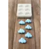 Bubble Bulut Mini Altılı Silikon Mum Kalıbı
