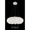 Bulut Model Modern Sarkıt Avize, 55 cm