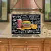 Burger Desenli Mutfak Tezgah Arası Stickerı