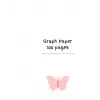 Butterfly, 100 pages graph paper 8x5