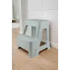 Buz gri 2 basamaklı mutfak ve banyo taburesi