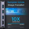 BX10HB 8i1 Arada Type-C Hub, 4K@30Hz HDMI, 100W PD, 1Gbps Ethernet, 3* USB 3.0, MacBook Windows Chrome Android Uyumlu