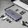 BX10HB 8i1 Arada Type-C Hub, 4K@30Hz HDMI, 100W PD, 1Gbps Ethernet, 3* USB 3.0, MacBook Windows Chrome Android Uyumlu