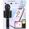 C-8501 Karaoke Mikrofon Bluetooth USB & TF & Aux (Siyah)