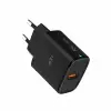 C304 18W QC3.0 USB Şarj Adaptörü, Siyah