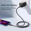 CA-2080 Ligtning 3A Şeffaf Başlıklı Hızlı Data ve Şarj Kablosu
