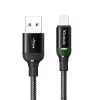 CA-2700 iPhone Lightning Şarj ve Data Kablosu 1.2m Siyah