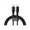 CA-5643 60W 3A TYPE-C To TYPE-C Şarj ve Data Kablosu Siyah - 2m