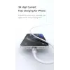 CA-6911 3A ışıklı USB iPhone şarj ve data kablosu, 1.2m, siyah