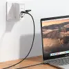 CA-8800 100W 3İN2 PD HIZLI DATA-ŞARJ KABLOSU 6A 1.2M - SİYAH