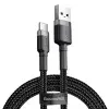 Cafule USB A to C Kbl 2A 2m-Gri+S