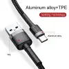 Cafule USB A to C Kbl 2A 2m-Gri+S