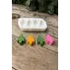 Çam Ağacı Mini Dörtlü Mum Kalıbı (Silikon)