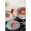 Cam Tatlı-Kek Takımı 7 Parça - Şeffaf Lüsterli