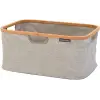 Çamaşır Sepeti, Bambu, 40 L, Gri