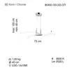 Canossa 80 Lık 2lı Ledlı M.Ustu Avıze 28w 3000